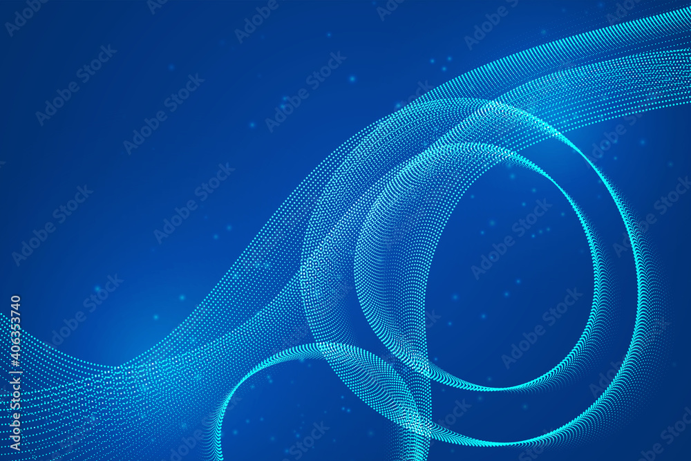 Poster line wave and dots geometric texture abstract background with copy space for text or message web des