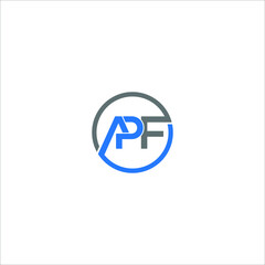 APF logo APF icon APF vector APF monogram APF letter APF minimalist APF triangle APF flat Unique modern flat abstract logo design  