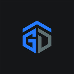 AGD logo AGD icon AGD vector AGD monogram AGD letter AGD minimalist AGD triangle AGD flat Unique modern flat abstract logo design  