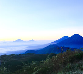 Beautiful golden sunrise