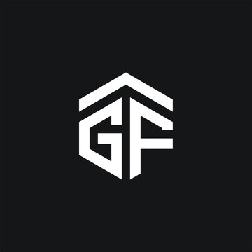 AGf logo AGf icon AGf vector AGf monogram AGf letter AGf minimalist AGf triangle AGf flat Unique modern flat abstract logo design  