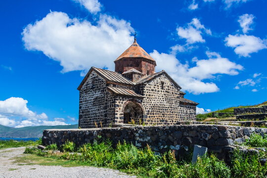 Sevanavank (Sevan Monastery)  at the northwestern shore of Lake Sevan in the Gegharkunik Province of Armenia