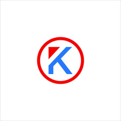K logo K icon K vector K monogram K letter K minimalist K triangle K flat Unique modern flat abstract logo design  