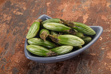 Green asian eggplant