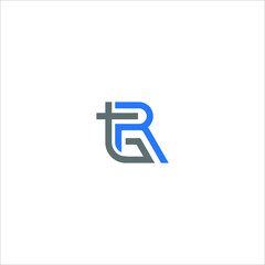 TGR logo TGR icon TGR vector TGR monogram TGR letter TGR minimalist TGR triangle TGR flat Unique modern flat abstract logo design  