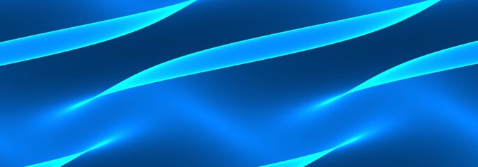 Simple and elegant background with green shiny stripes line on black, abstract background design