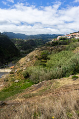 Fototapeta na wymiar Views from Miradouro do Guindaste, Madeira Island
