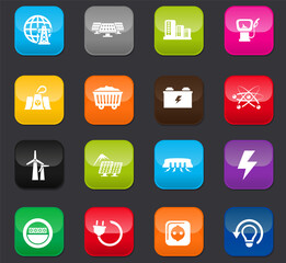 BIO Fuel industry icons set