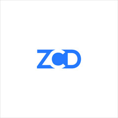 ZCD logo ZCD icon ZCD vector ZCD monogram ZCD letter ZCD minimalist ZCD triangle ZCD flat Unique modern flat abstract logo design 