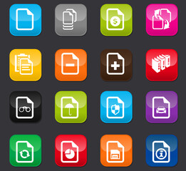 Documents icons set