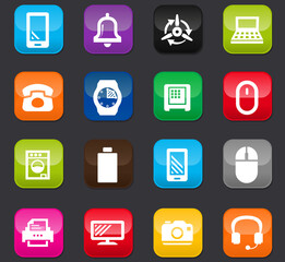 Home appliances icons set