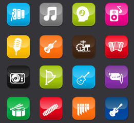 Music icons set