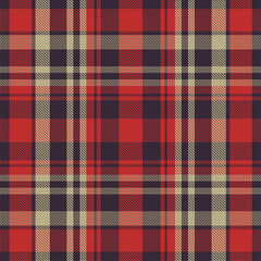 Plaid pattern seamless. Check fabric texture. Stripe square background. Vector textile design.