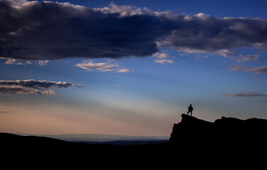 silhouette of a person
