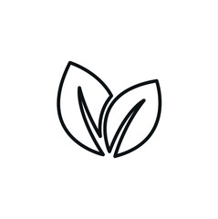 Simple Vegan Leave Icon