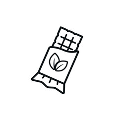 Vegan Chocolate Vector - Healthy Eating Snack - Vegan Chocolate bar - Eco Friendly Product - Vegan Lifestyle