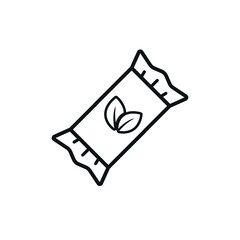 Vegan Chocolate Vector - Healthy Eating Snack - Vegan Chocolate bar - Eco Friendly Product - Vegan Lifestyle