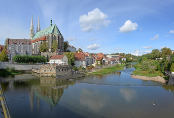 Fototapeta na wymiar Panorama von Görlitz mit Neisse