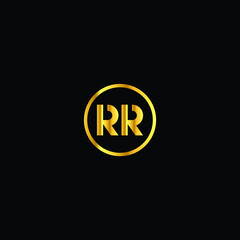 RR logo RR icon RR vector RR monogram RR letter RR minimalist RR triangle RR flat Unique modern flat abstract logo design 