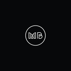 MB logo MB icon MB vector MB monogram MB letter MB minimalist MB triangle MB flat Unique modern flat abstract logo design 