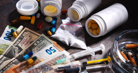 Addictive substances, including cigarettes and drugs