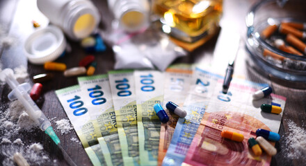 Addictive substances, including alcohol, cigarettes and drugs