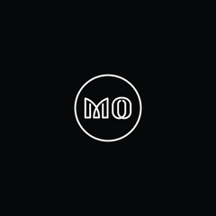 Fototapeta na wymiar MO logo MO icon MO vector MO monogram MO letter MO minimalist MO triangle MO flat Unique abstract logo design 