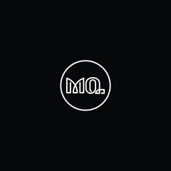 MQ logo MQ icon MQ vector MQ monogram MQ letter MQ minimalist MQ triangle MQ flat Unique abstract logo design  
