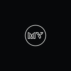 Fototapeta na wymiar MV logo MV icon MV vector MV monogram MV letter MV minimalist MV triangle MV flat Unique abstract logo design 