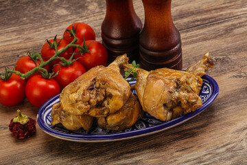 Rabbit stew in spicy sauce