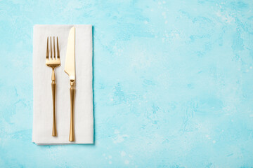 Retro style holiday table setting