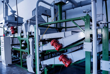 Modern equipment for peeling and roasting sunflower seeds