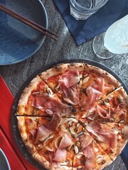 pizza on a plate