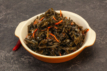 Seaweed cabbage with carrot and sesame
