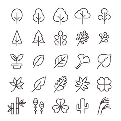  25アイコンセットNo.18（植物）