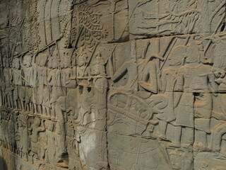 bayon temple bas relief