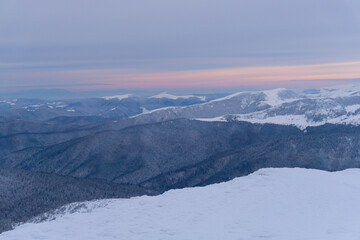 Obraz premium mountain landscape, winter mountain views