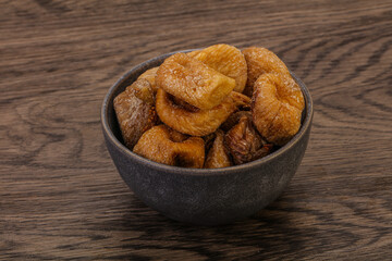Dry sweet fig fruit heap