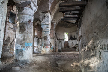 Old Albanian church in Zagatala. Ancient temple in north of Azerbaijan