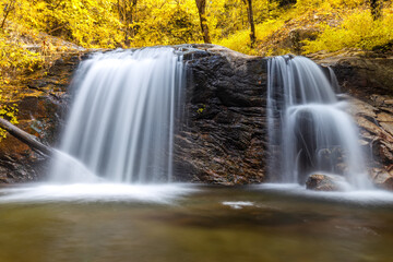 Mae Pan Waterfall ,The waterfall is very beautiful in the tropics, Doi Inthanon National Park in Chiang Mai,thailand
