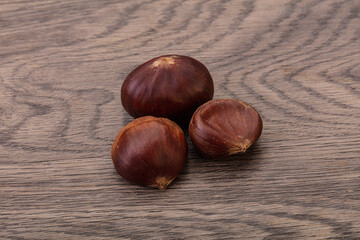 Organic natural sweet Chestnut heap