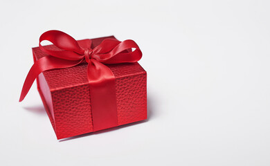 Valentine's day greeting card. Gifts boxes on white background. Happy birthday and mother's day template.