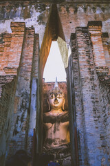 Wat Si Chum, Sukhothai Historical Park, Sukothai Thailand