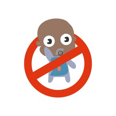 picture, not for children, children are forbidden vector