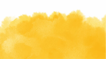 Naklejka na ściany i meble Yellow watercolor background for textures backgrounds and web banners design