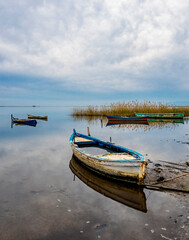 Fishing boats in the Karina Bay of Turkey