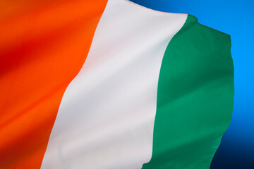 Flag of the Ivory Coast - West Africa
