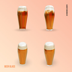 3D rendering elements of Beer Mug,  suitable element for St. Patrick's Day, International Beer Day, or Octoberfest