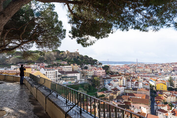 Miradouro da Graça à Lisbonne, Portugal
