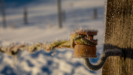 Schlitzisolator im Winter